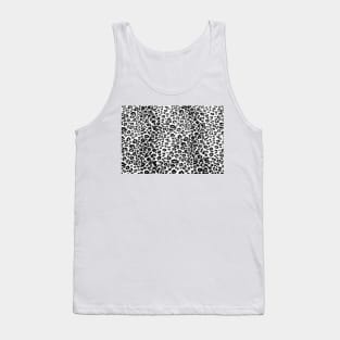 Black and White Leopard Spots Tank Top